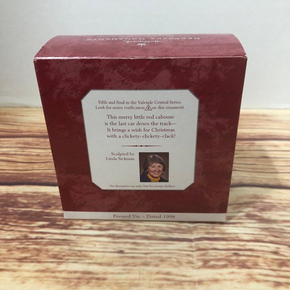 Hallmark Keepsake Ornament Yuletide Central, Caboose, Train, #5, 1998, Box 90s - Picture 12 of 14